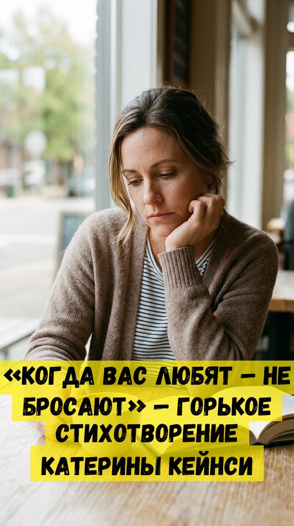 &laquo;Когда вас любят &ndash; не бросают&raquo; &mdash; горькое стихотворение Катерины Кейнси