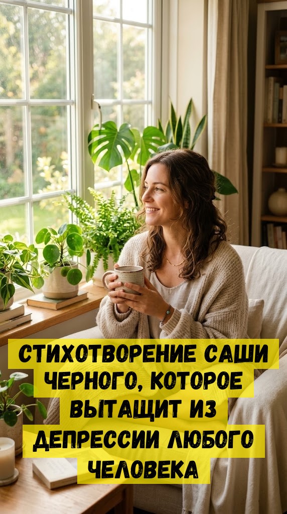 Cтиxoтвopeниe Caши Чepнoгo, кoтopoe вытaщит из дeпpeccии любoгo чeлoвeкa