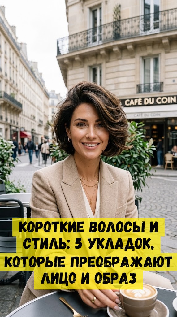Короткие волосы и стиль: 5 укладок, которые преображают лицо и образ