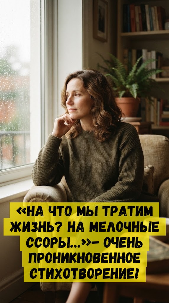 «На что мы тратим жизнь? На мелочные ссоры…»- Очень проникновенное стихотворение! «На что мы тратим жизнь? На мелочные ссоры…»- Очень проникновенное стихотворение!