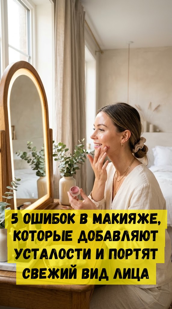 5 ошибок в макияже, которые добавляют усталости и портят свежий вид лица 5 ошибок в макияже, которые добавляют усталости и портят свежий вид лица
