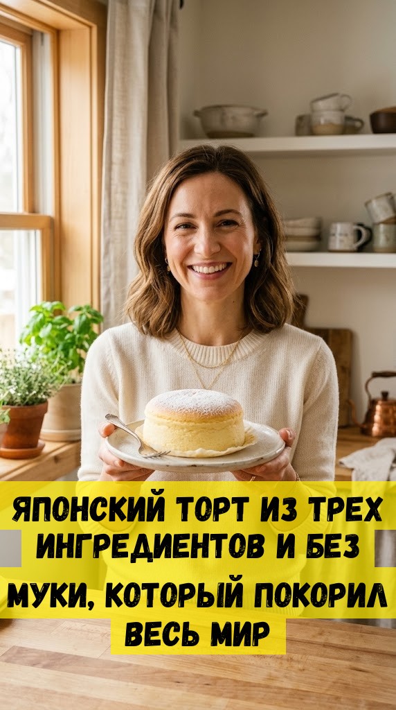 Японский торт из трех ингредиентов и без муки, который покорил весь мир Японский торт из трех ингредиентов и без муки, который покорил весь мир