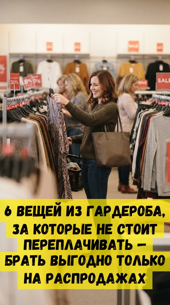 6 вещей из гардероба, за которые не стоит переплачивать &mdash; брать выгодно только на распродажах