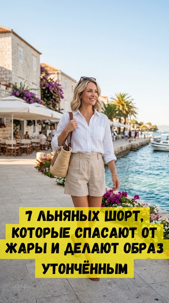 7 льняных шорт, которые спасают от жары и делают образ утончённым