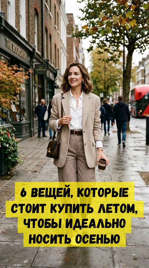6 вещей, которые стоит купить летом, чтобы идеально носить осенью