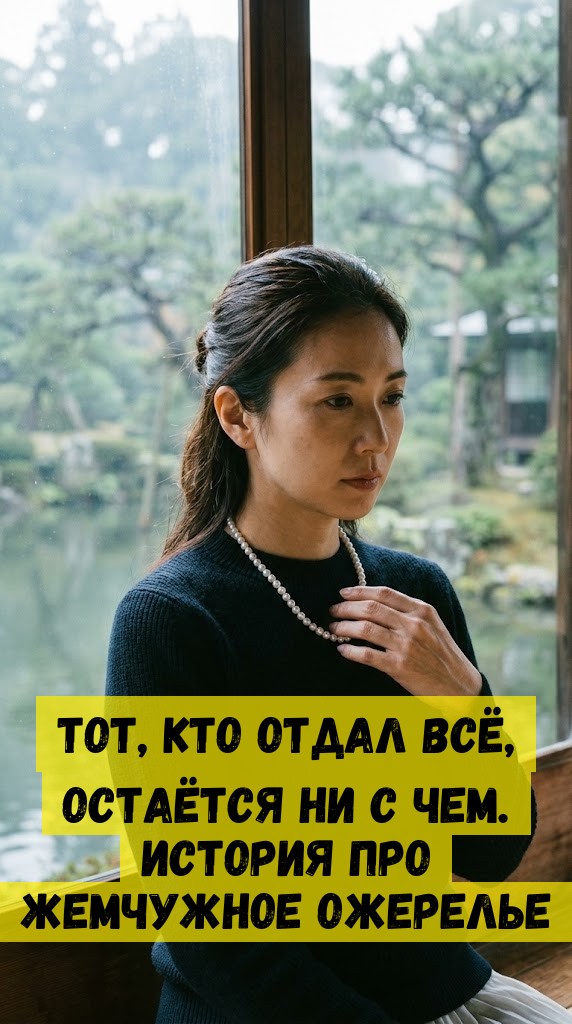Тот, кто отдал всё, остаётся ни с чем. История про жемчужное ожерелье Тот, кто отдал всё, остаётся ни с чем. История про жемчужное ожерелье