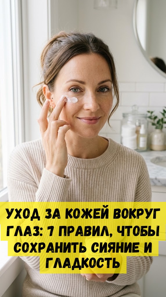 Уход за кожей вокруг глаз: 7 правил, чтобы сохранить сияние и гладкость