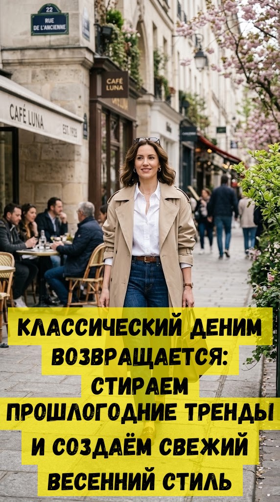 Классический деним возвращается: стираем прошлогодние тренды и создаём свежий весенний стиль