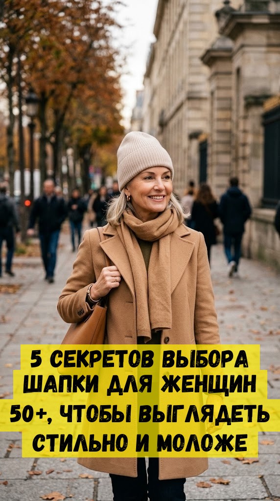 5 секретов выбора шапки для женщин 50+, чтобы выглядеть стильно и моложе
