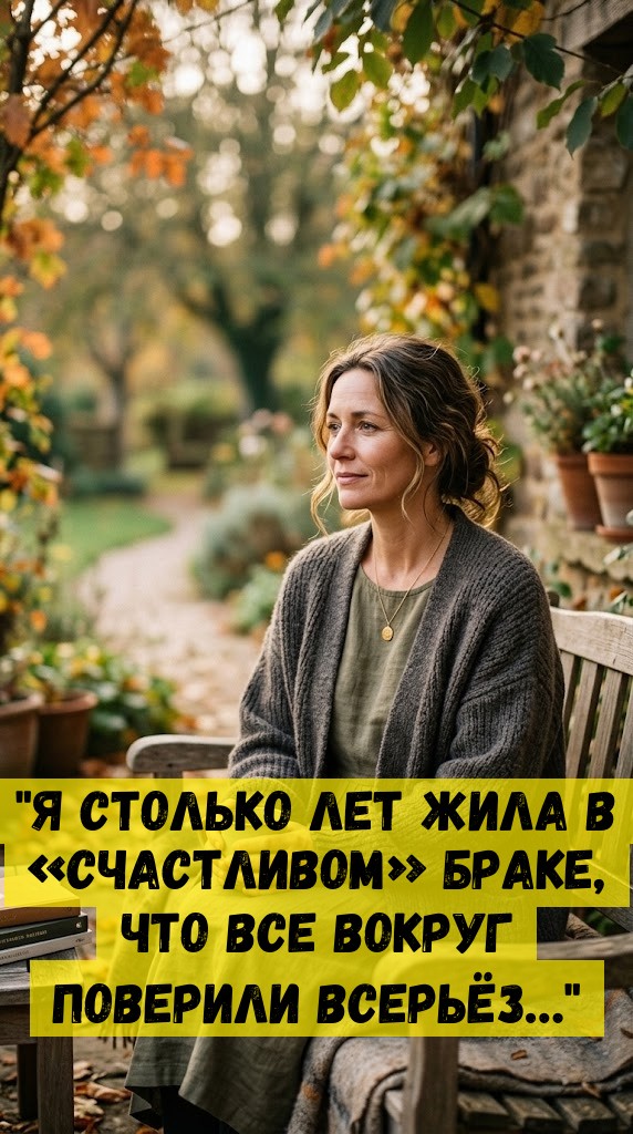 "Я столько лет жила в «счастливом» браке, что все вокруг поверили всерьёз…" "Я столько лет жила в «счастливом» браке, что все вокруг поверили всерьёз…"