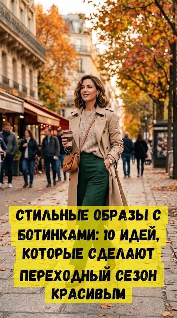 Стильные образы с ботинками: 10 идей, которые сделают переходный сезон красивым Стильные образы с ботинками: 10 идей, которые сделают переходный сезон красивым