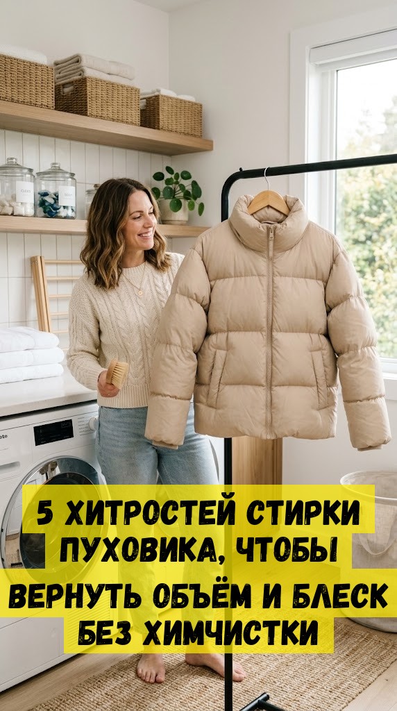 5 хитростей стирки пуховика, чтобы вернуть объём и блеск без химчистки