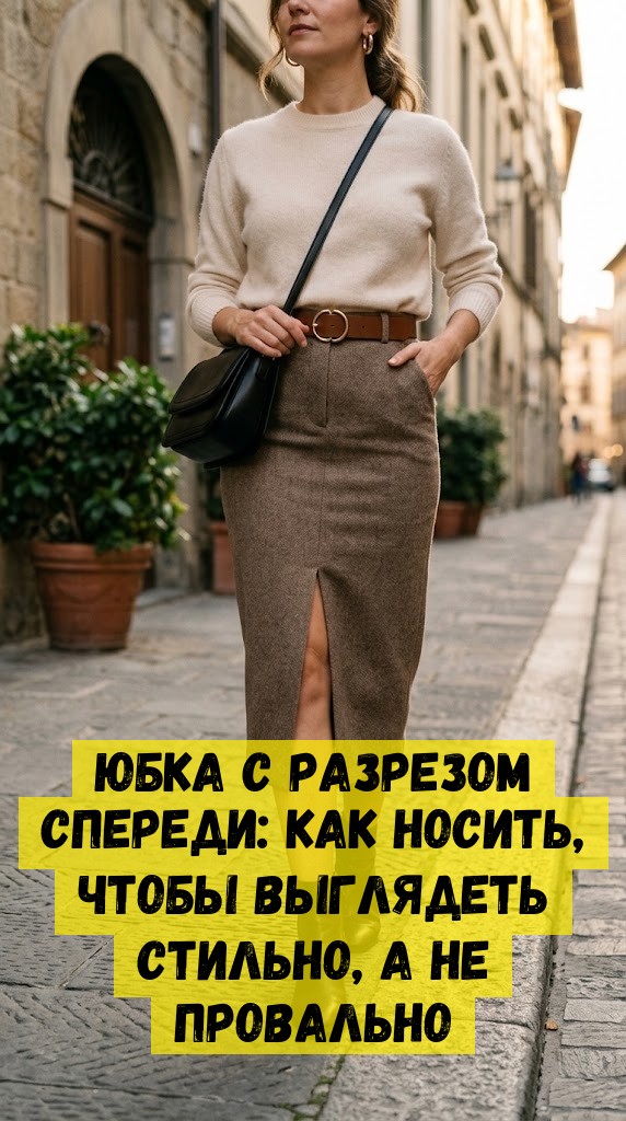 Юбка с разрезом спереди: как носить, чтобы выглядеть стильно, а не провально