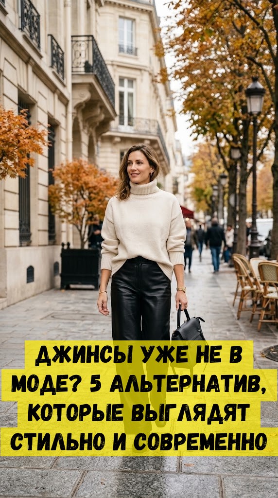 Джинсы уже не в моде? 5 альтернатив, которые выглядят стильно и современно Джинсы уже не в моде? 5 альтернатив, которые выглядят стильно и современно