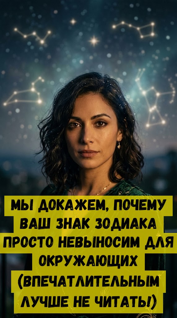 Мы докажем, почему ваш знак Зодиака просто невыносим для окружающих (впечатлительным лучше не читать!) Мы докажем, почему ваш знак Зодиака просто невыносим для окружающих (впечатлительным лучше не читать!)