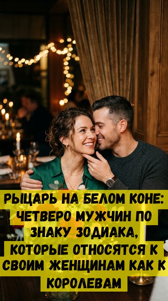 Рыцарь на белом коне: четверо мужчин по знаку зодиака, которые относятся к своим женщинам как к королевам
