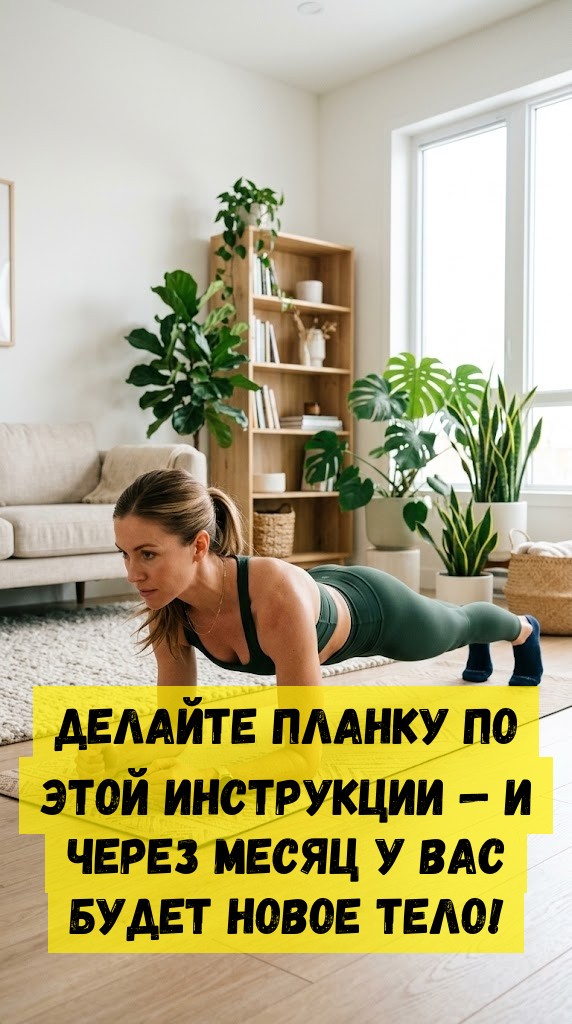 Делайте планку по этой инструкции &mdash; и через месяц у вас будет новое тело!