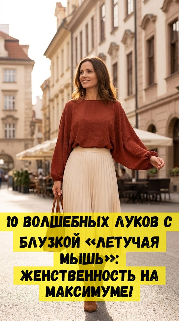 10 волшебных луков с блузкой &laquo;летучая мышь&raquo;: женственность на максимуме!