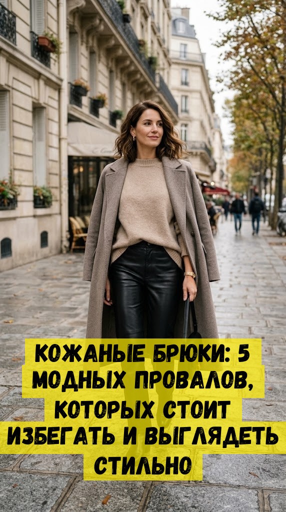 Кожаные брюки: 5 модных провалов, которых стоит избегать и выглядеть стильно