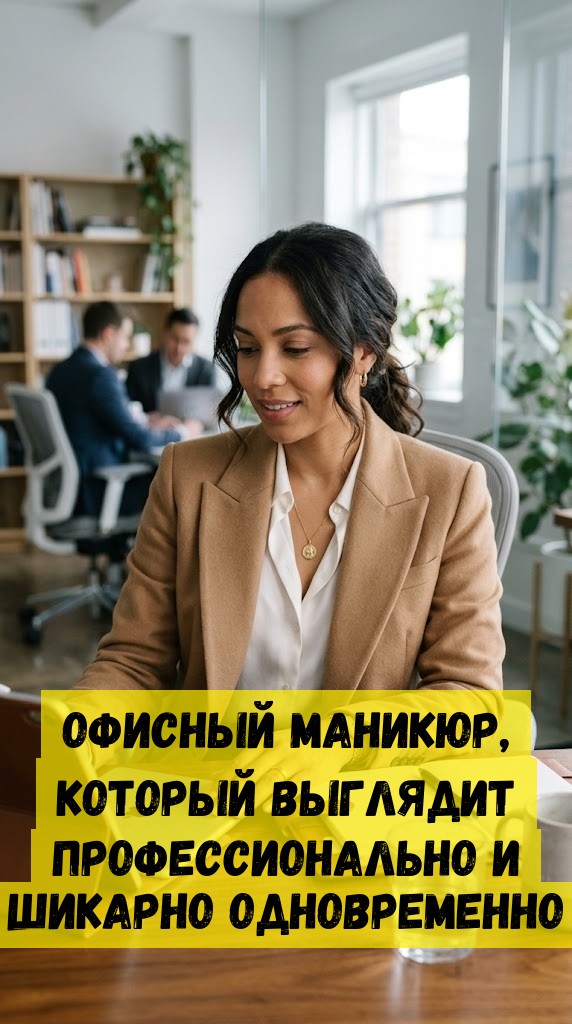 Офисный маникюр, который выглядит профессионально и шикарно одновременно