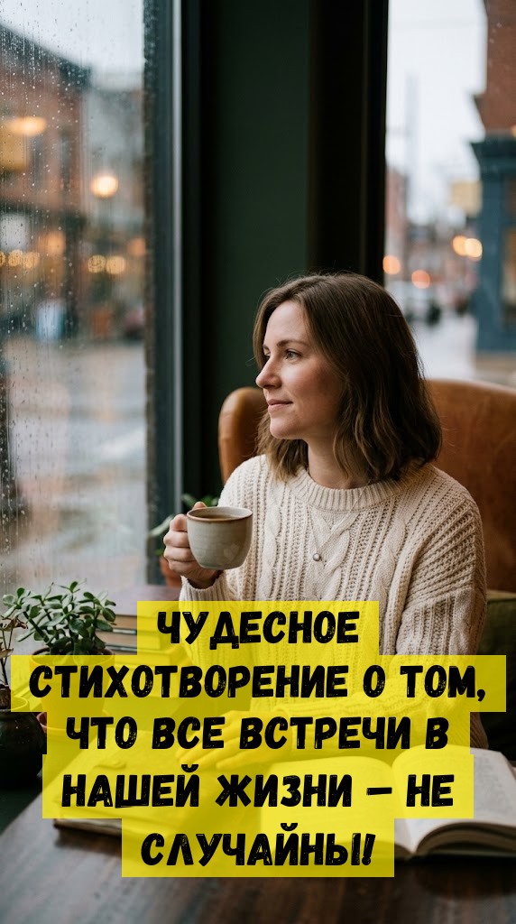 ЧУДЕСНОЕ СТИХОТВОРЕНИЕ О ТОМ, ЧТО ВСЕ ВСТРЕЧИ В НАШЕЙ ЖИЗНИ – НЕ СЛУЧАЙНЫ! ЧУДЕСНОЕ СТИХОТВОРЕНИЕ О ТОМ, ЧТО ВСЕ ВСТРЕЧИ В НАШЕЙ ЖИЗНИ – НЕ СЛУЧАЙНЫ!