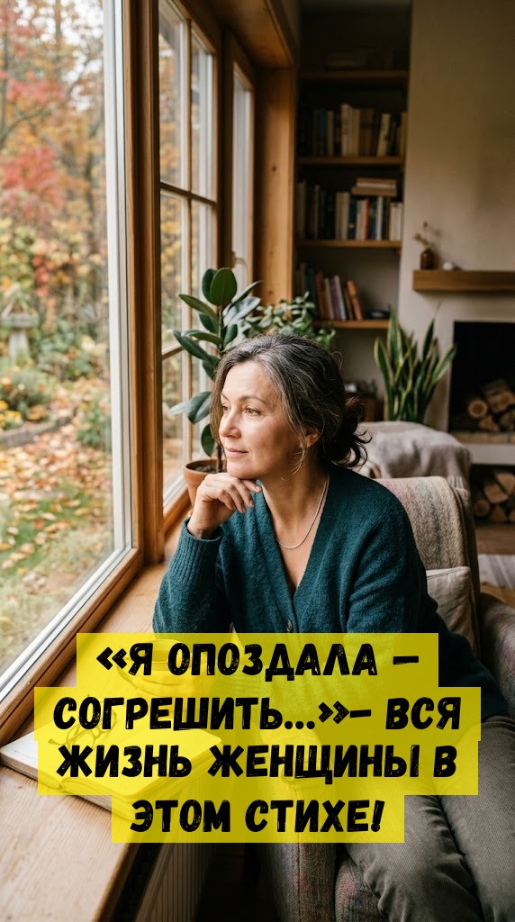&laquo;Я опоздала &mdash; согрешить&hellip;&raquo;- вся жизнь женщины в этом стихе!