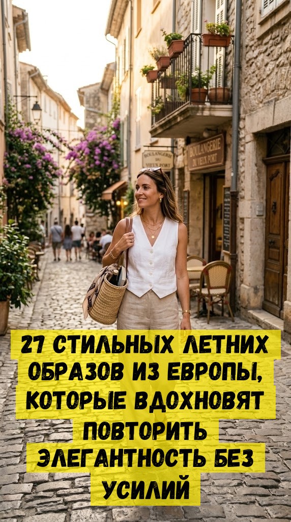 27 стильных летних образов из Европы, которые вдохновят повторить элегантность без усилий
