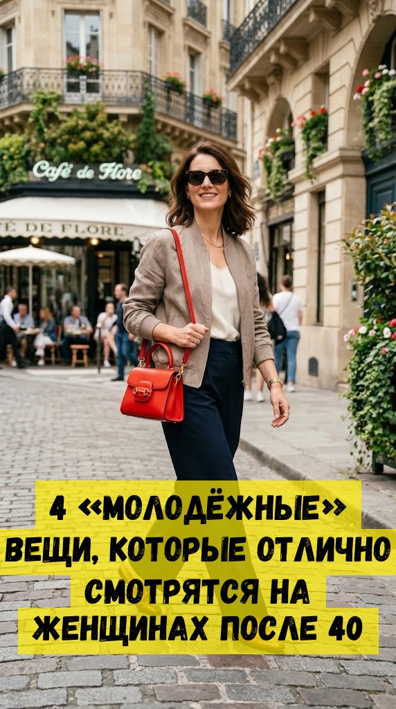 4 «молодёжные» вещи, которые отлично смотрятся на женщинах после 40 4 «молодёжные» вещи, которые отлично смотрятся на женщинах после 40