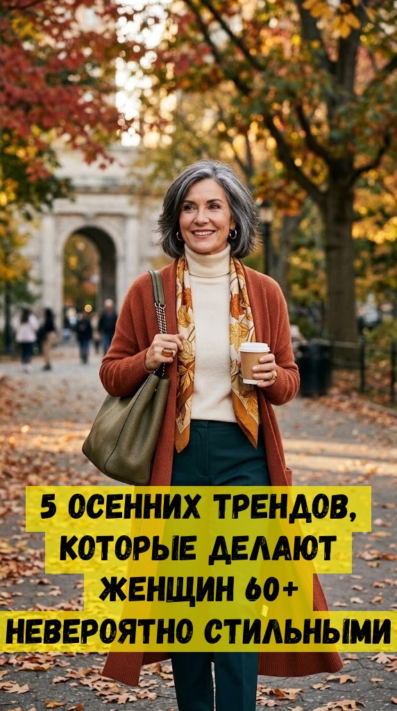 5 осенних трендов, которые делают женщин 60+ невероятно стильными