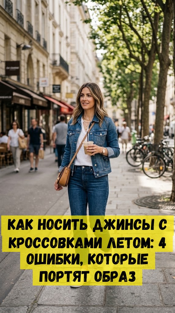 Как носить джинсы с кроссовками летом: 4 ошибки, которые портят образ Как носить джинсы с кроссовками летом: 4 ошибки, которые портят образ