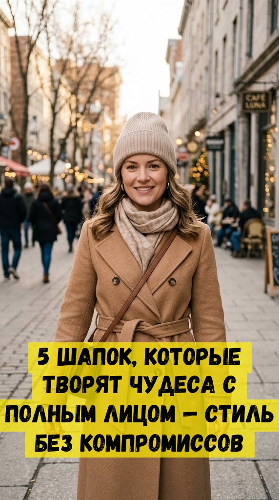 5 шапок, которые творят чудеса с полным лицом &mdash; стиль без компромиссов