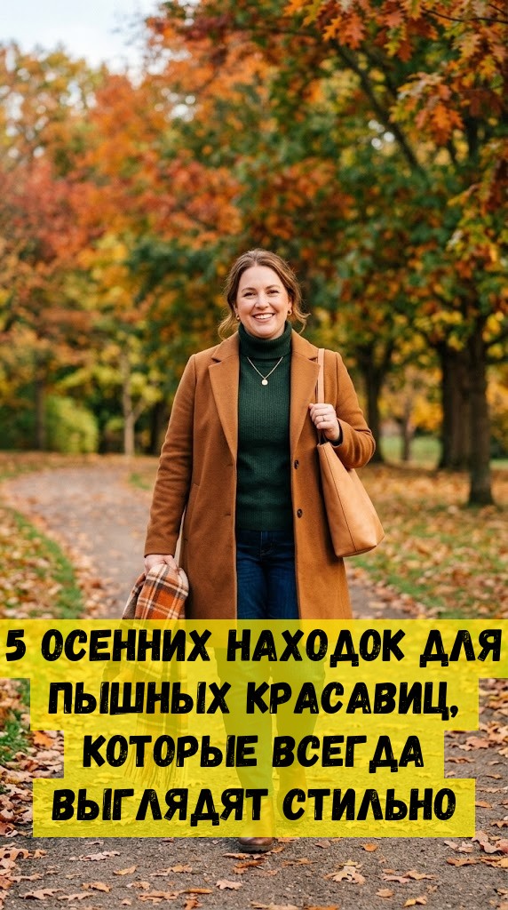 5 осенних находок для пышных красавиц, которые всегда выглядят стильно