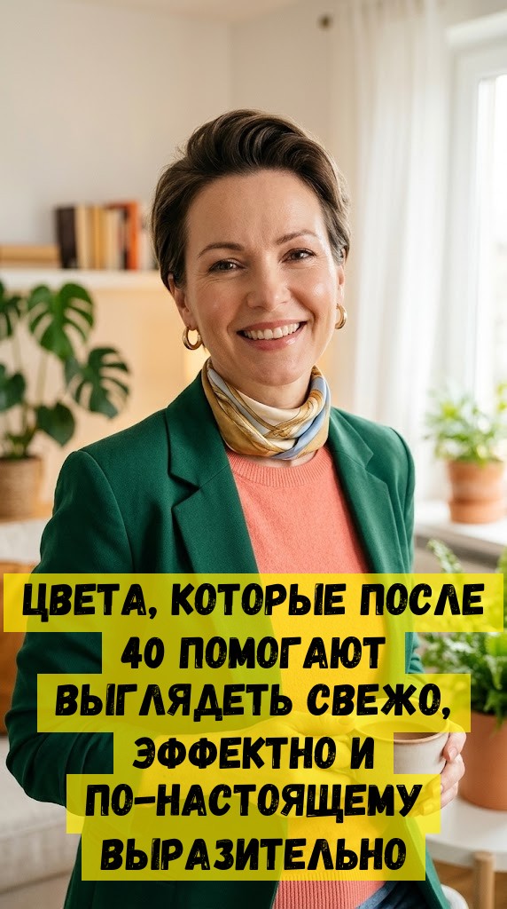 Цвета, которые после 40 помогают выглядеть свежо, эффектно и по-настоящему выразительно