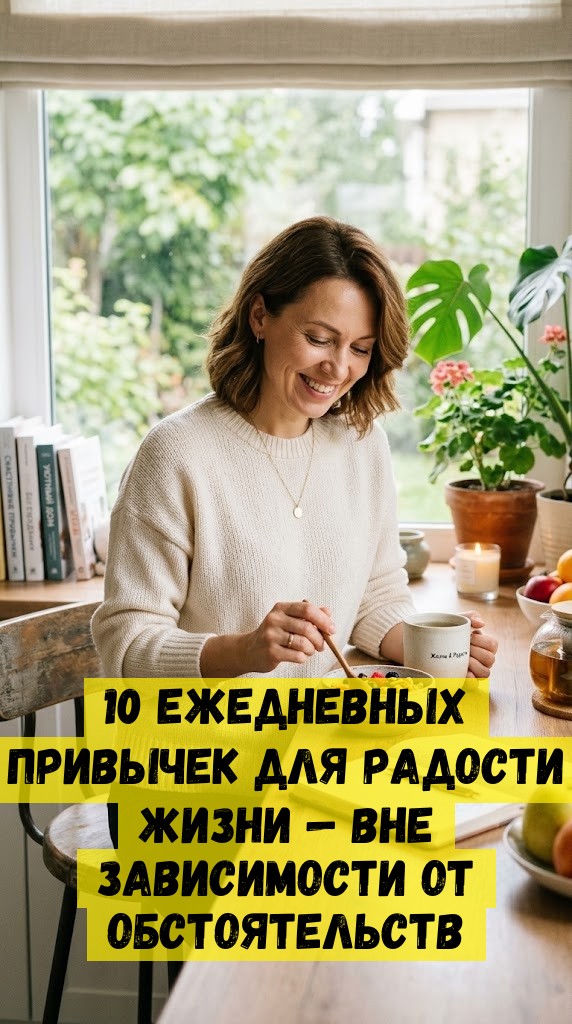 10 ежедневных привычек для радости жизни &mdash; вне зависимости от обстоятельств