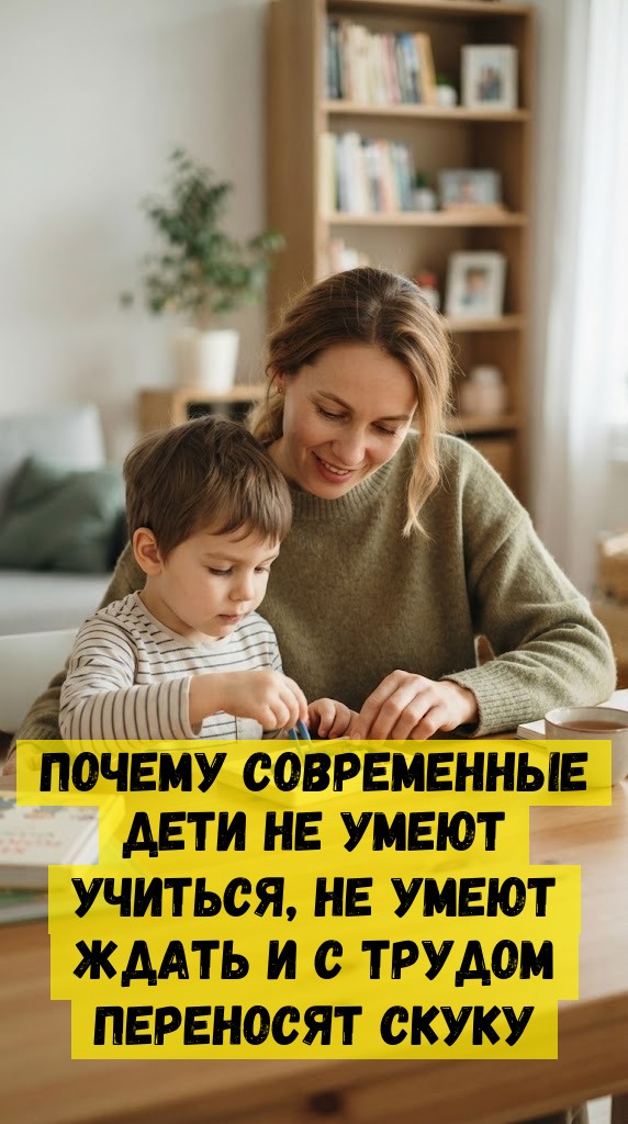 Почему современные дети не умеют учиться, не умеют ждать и с трудом переносят скуку Почему современные дети не умеют учиться, не умеют ждать и с трудом переносят скуку