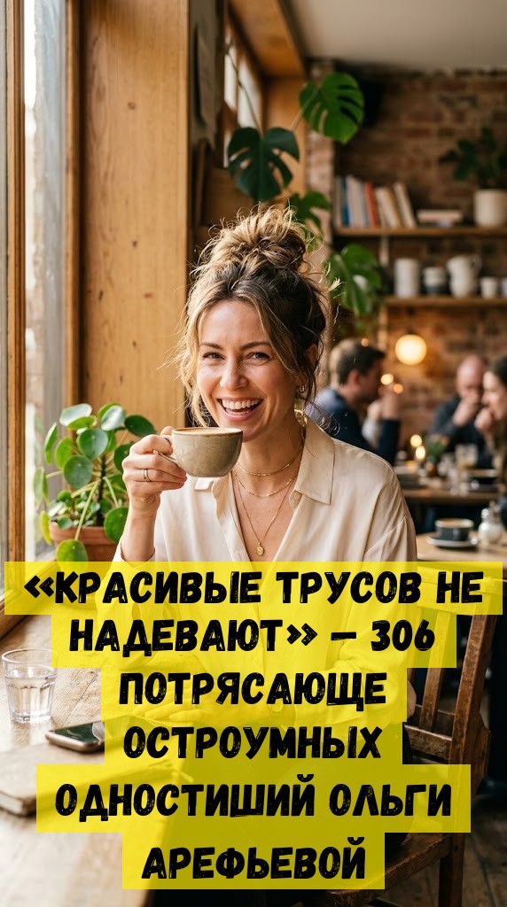 «Красивые трусов не надевают» — 306 потрясающе остроумных одностиший Ольги Арефьевой «Красивые трусов не надевают» — 306 потрясающе остроумных одностиший Ольги Арефьевой
