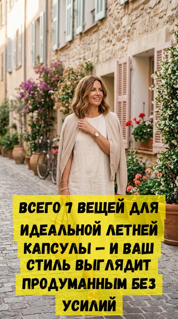 Всего 7 вещей для идеальной летней капсулы &mdash; и ваш стиль выглядит продуманным без усилий