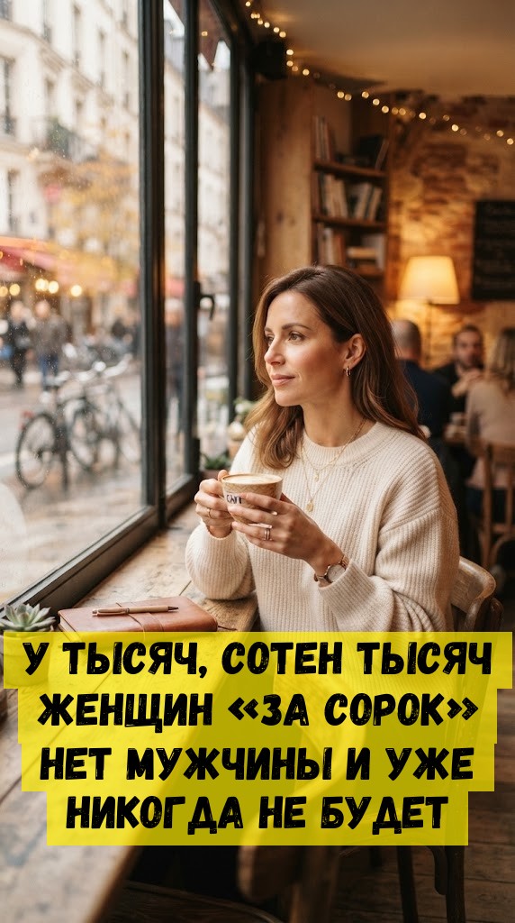 У тысяч, сотен тысяч женщин &laquo;за сорок&raquo; нет мужчины и уже никогда не будет