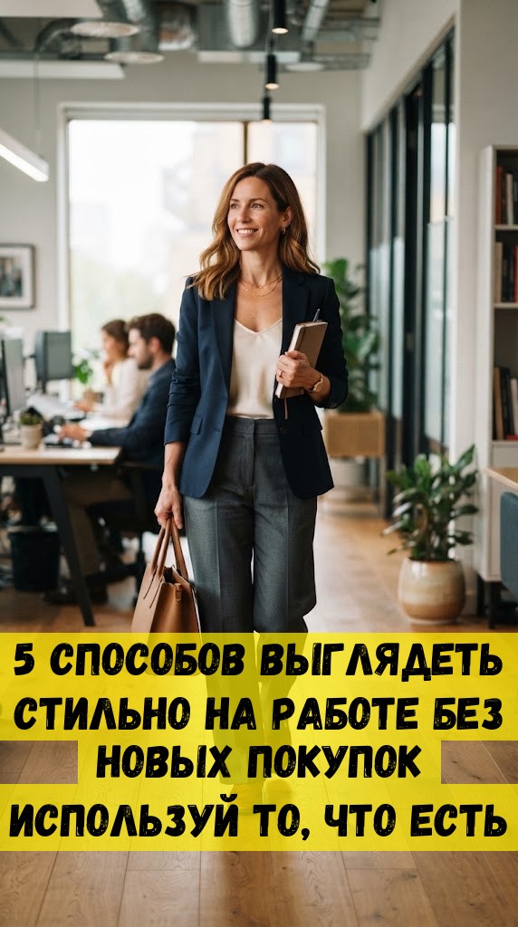 5 способов выглядеть стильно на работе без новых покупок используй то, что есть
