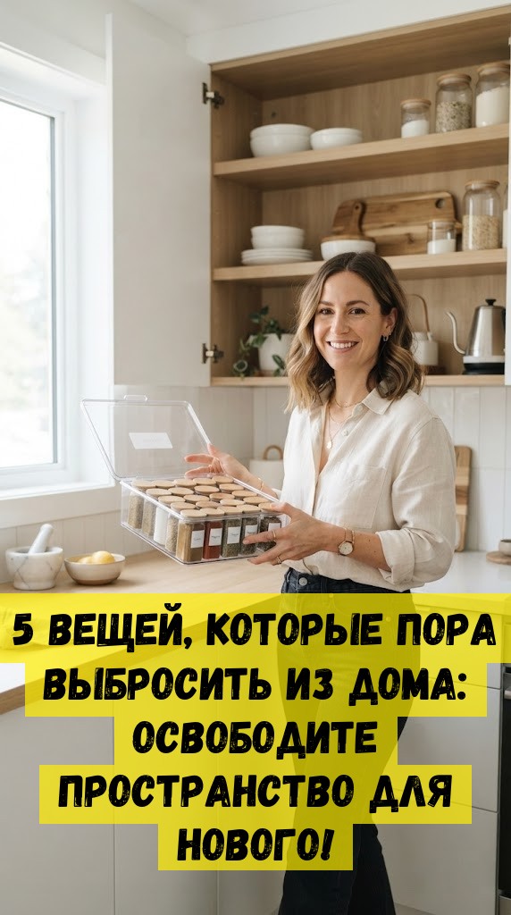 5 вещей, которые пора выбросить из дома: освободите пространство для нового!