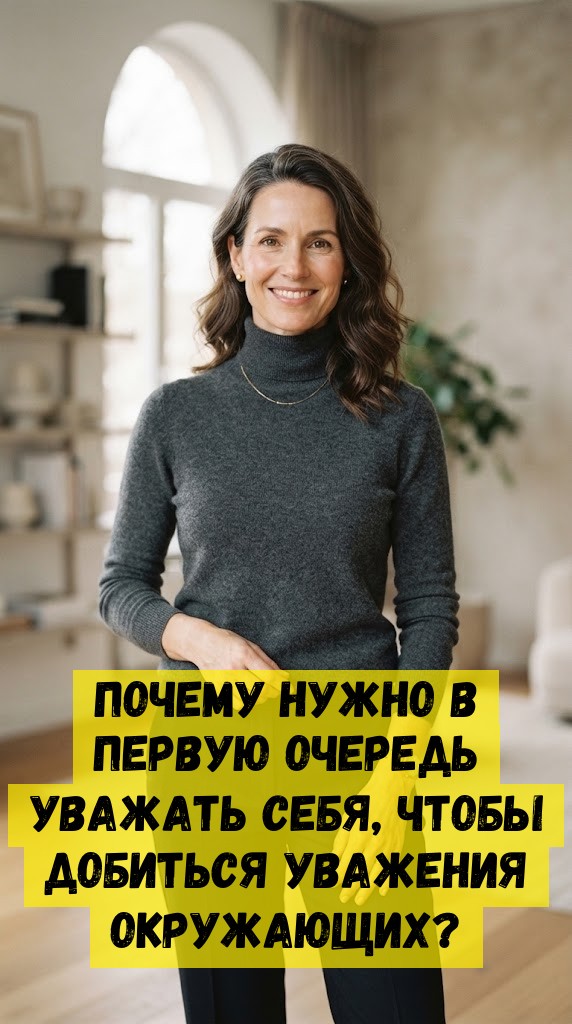 Почему нужно в первую очередь уважать себя, чтобы добиться уважения окружающих?