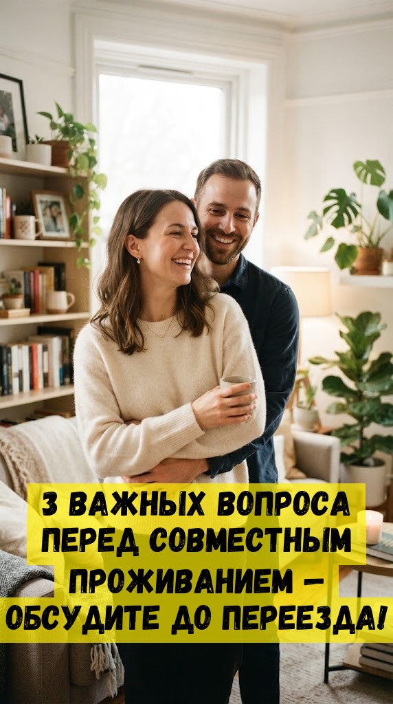 3 важных вопроса перед совместным проживанием — обсудите до переезда! 3 важных вопроса перед совместным проживанием — обсудите до переезда!