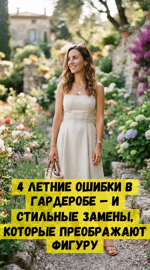 4 летние ошибки в гардеробе &mdash; и стильные замены, которые преображают фигуру