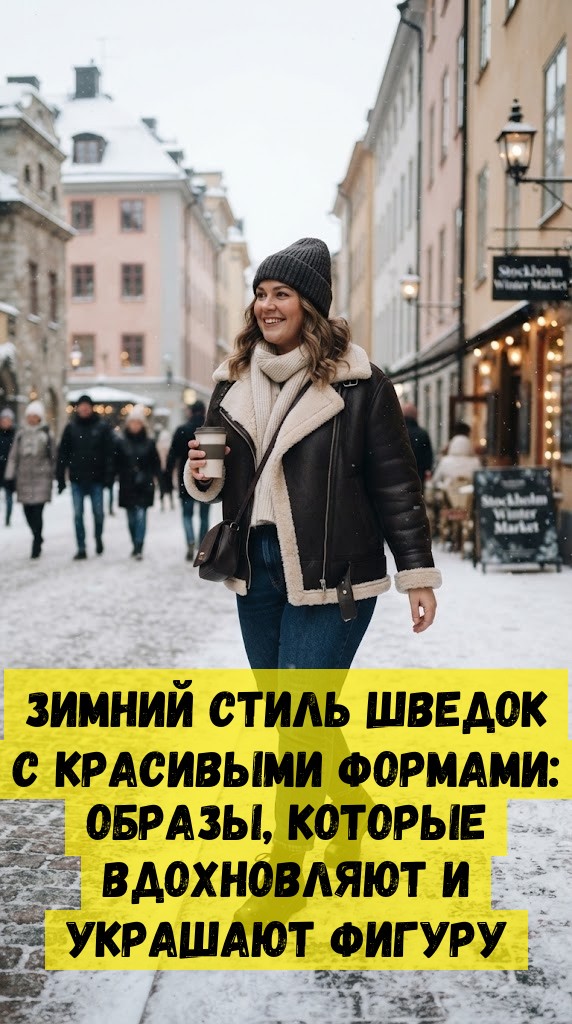 Зимний стиль шведок с красивыми формами: образы, которые вдохновляют и украшают фигуру
