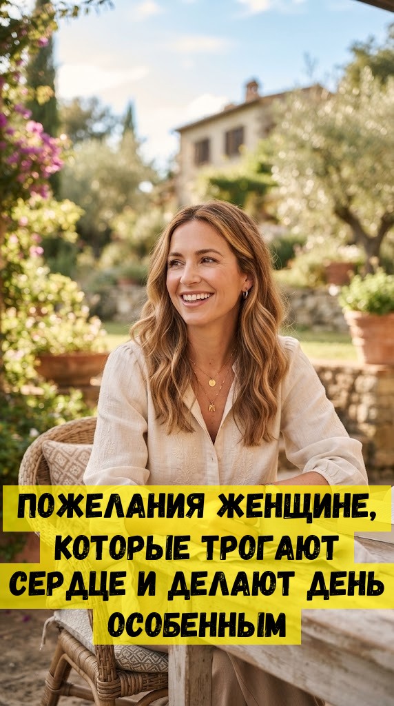 Пожелания женщине, которые трогают сердце и делают день особенным Пожелания женщине, которые трогают сердце и делают день особенным