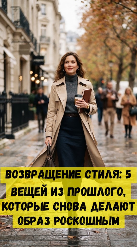Возвращение стиля: 5 вещей из прошлого, которые снова делают образ роскошным