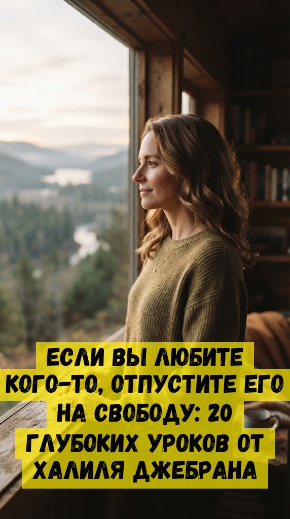 Если вы любите кого-то, отпустите его на свободу: 20 глубоких уроков от Халиля Джебрана Если вы любите кого-то, отпустите его на свободу: 20 глубоких уроков от Халиля Джебрана