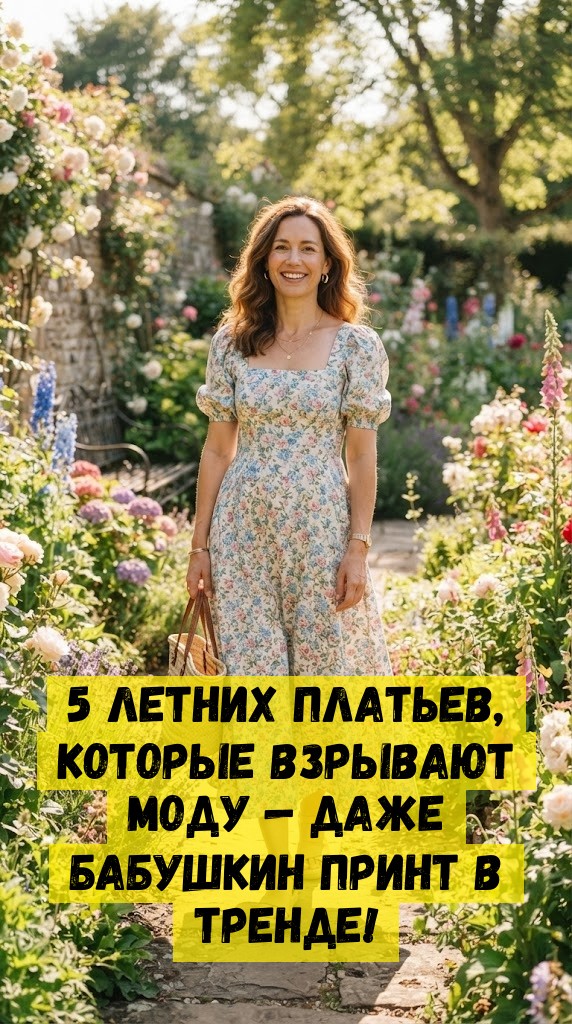 5 летних платьев, которые взрывают моду &mdash; даже бабушкин принт в тренде!