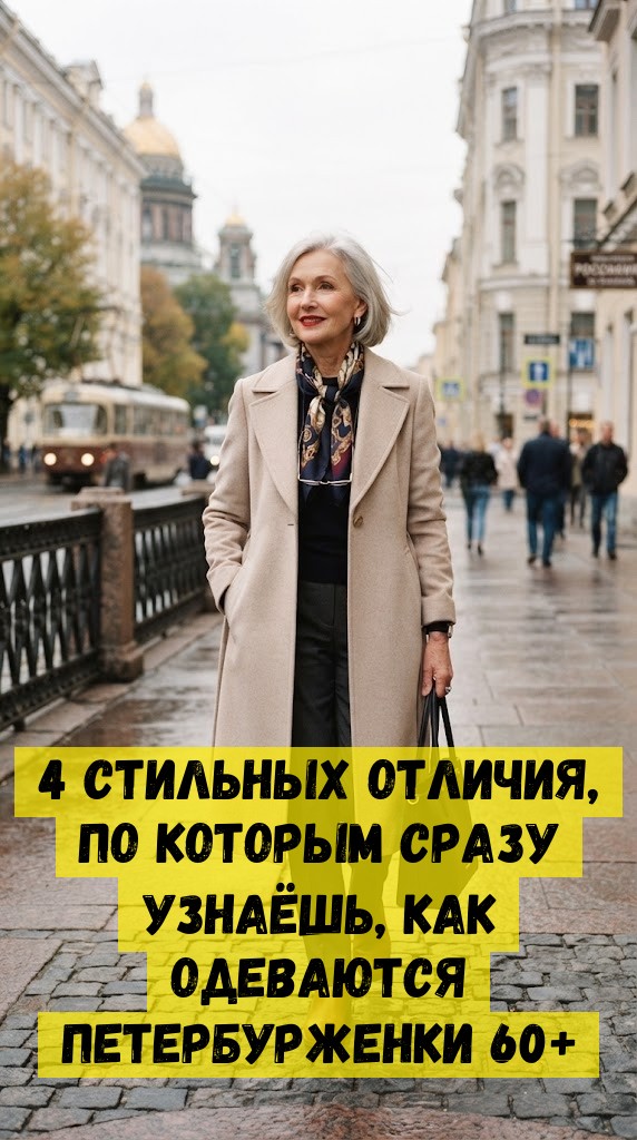 4 стильных отличия, по которым сразу узнаёшь, как одеваются петербурженки 60+