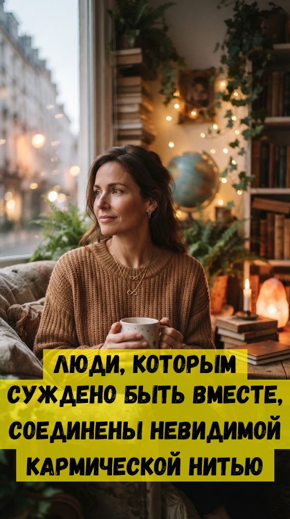 Люди, которым суждено быть вместе, соединены невидимой кармической нитью